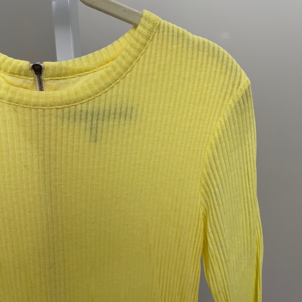 Rag & Bone Knit The Ribbed Dress in Yellow - Picture 5 of 8